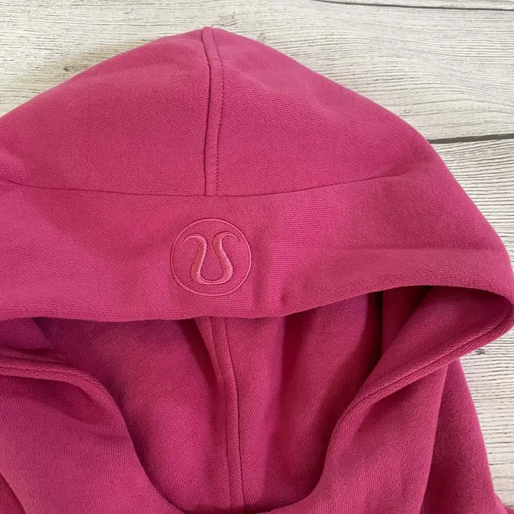 Lululemon Scuba Oversized Half-Zip Hoodie Pullover Pink Lychee M/L